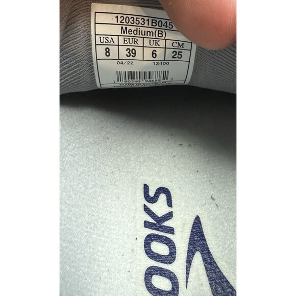 Brooks Adrenaline GTS 22 Womens Size 8B Gray Purple Running Shoes Sneakers - Picture 10 of 10